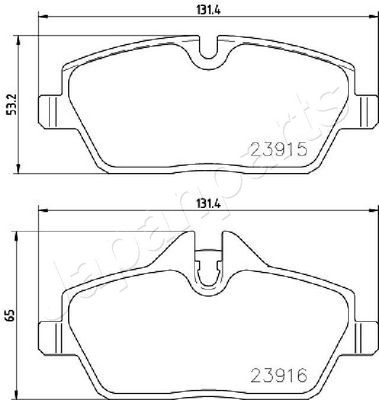 SET PLACUTE FRANA FRANA DISC JAPANPARTS PA0130AF 1