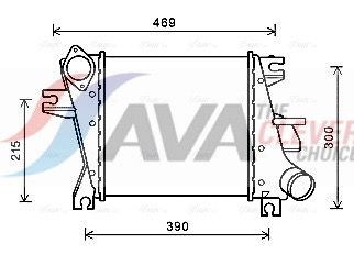 интеркулер (охладител за въздуха на турбината) AVA Clever Choice DN4412
