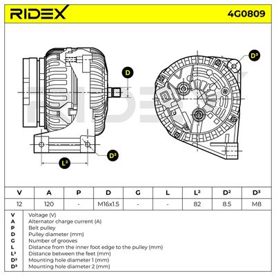 генератор RIDEX 4G0809