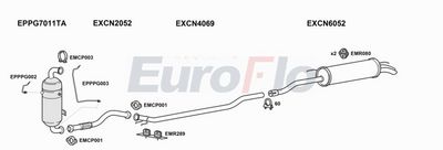 Układ wydechowy EUROFLO CNC516D3001B