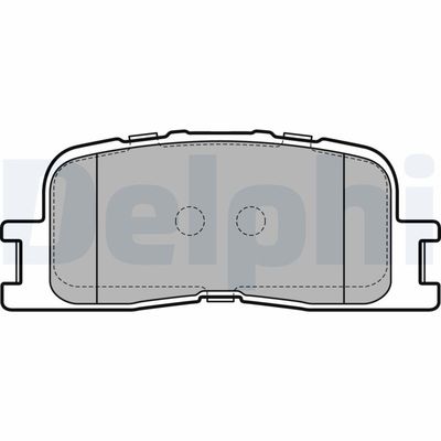 Комплект тормозных колодок, дисковый тормоз LP2703