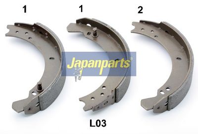 JAPANPARTS Stabdžių trinkelių komplektas