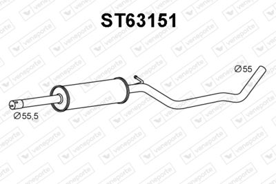 VENEPORTE ST63151 Глушитель выхлопных газов  для AUDI A3 (Ауди А3)