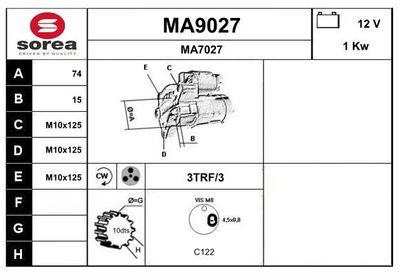 STARTER SNRA MA9027