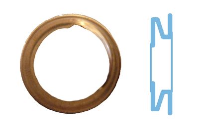 Уплотнительное кольцо, резьбовая пробка маслосливн. отверст. CORTECO 005593S для NISSAN PRAIRIE