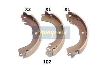 комплект спирачна челюст JAPANPARTS GF-102AF