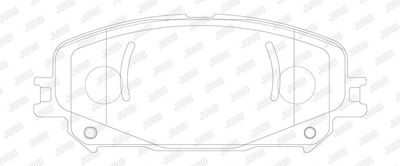 BREMSBELAGSATZ SCHEIBENBREMSE JURID 573900J 1