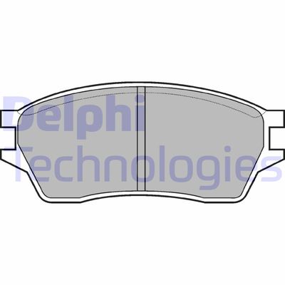 Комплект тормозных колодок, дисковый тормоз DELPHI LP561 для HONDA PRELUDE