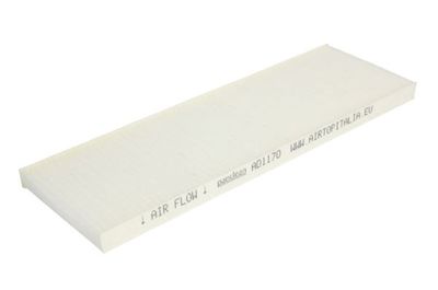 Cabinefilter 313x100x15, patroon past: CASE IH 80N, 80V, 90N, 90V  NEW HOLLAND T4.100F, T4.110 F, T4.110 V