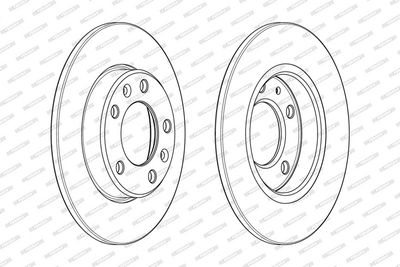 BREMSSCHEIBE FERODO DDF2406C 1