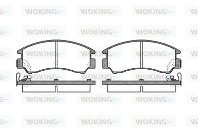 Комплект тормозных колодок, дисковый тормоз WOKING P0913.04 для SUBARU XT