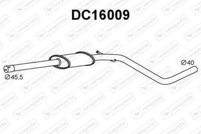 Предглушитель выхлопных газов VENEPORTE DC16009 для DACIA SANDERO