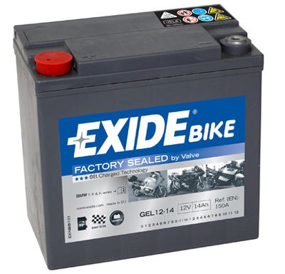 Стартерная аккумуляторная батарея EXIDE GEL12-14 для BMW C