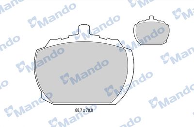 Комплект тормозных колодок, дисковый тормоз MANDO MBF015054 для TRIUMPH 2500