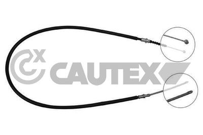 Тросик, cтояночный тормоз CAUTEX 763226 для KIA SEPHIA