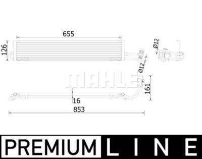 Oljekylare, automatisk transmission MAHLE CLC 234 000P