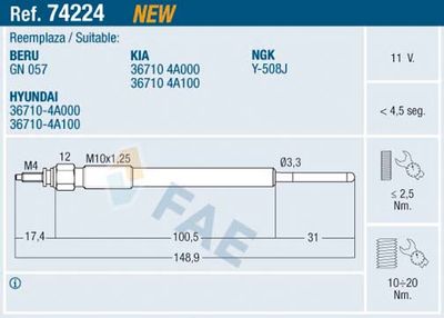 Glow Plug 74224