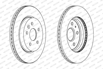 BREMSSCHEIBE FERODO DDF1805C 1