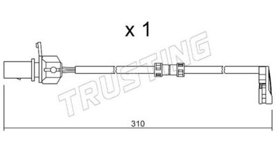 SENZOR DE AVERTIZARE UZURA PLACUTE DE FRANA