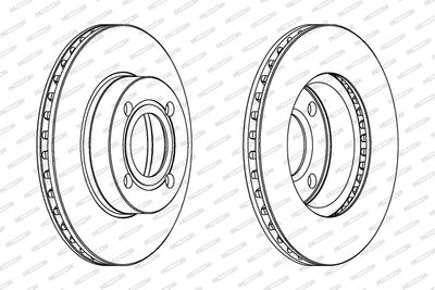 BREMSSCHEIBE FERODO DDF319 1