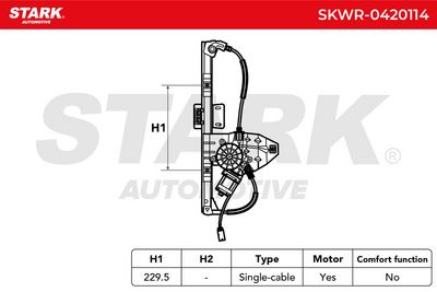 стъклоподемник STARK SKWR-0420114