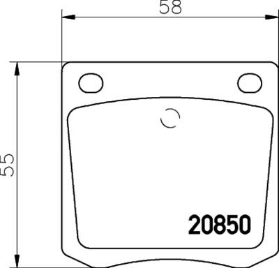 Комплект тормозных колодок, дисковый тормоз MINTEX MDB1163 для NISSAN 280ZX,ZXT