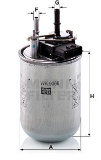 Топливный фильтр MANN-FILTER WK 9066 для NISSAN PULSAR