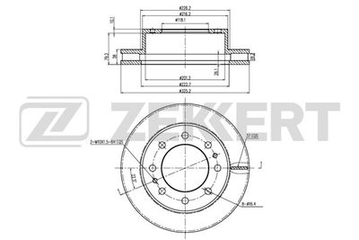 ZEKKERT BS-6135 Тормозные диски для CHEVROLET SILVERADO