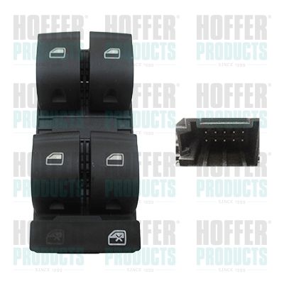 HOFFER 2106155 Кнопка стеклоподьемника  для SEAT EXEO (Сеат Еxео)