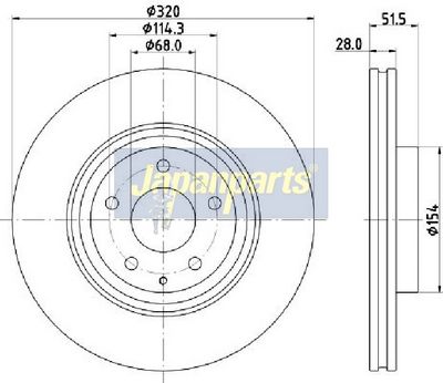 DISC FRANA JAPANPARTS DI368C 1