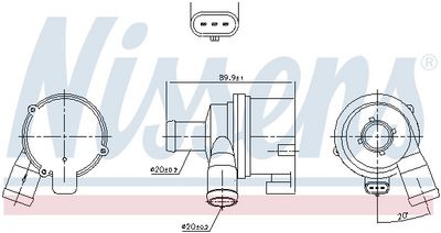 POMPA APA SUPLIMENTAR NISSENS 831070 5