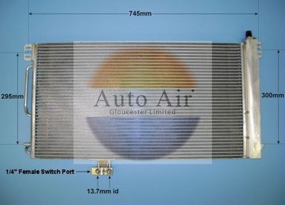 Condenser, air conditioning Auto Air Gloucester 16-1351