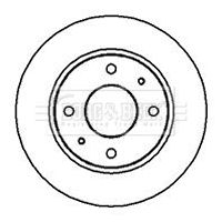 BORG & BECK BBD4991 Тормозные диски для HYUNDAI SONATA II (Y-2) 2.0 i