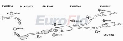 Układ wydechowy EUROFLO LRDIS27D7001C