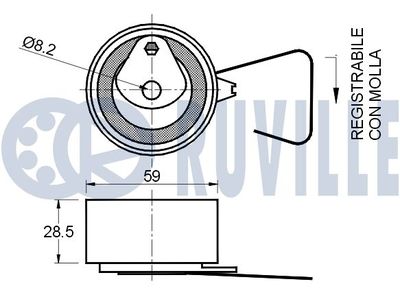 ROLA INTINZATOR CUREA DISTRIBUTIE RUVILLE 541141 1