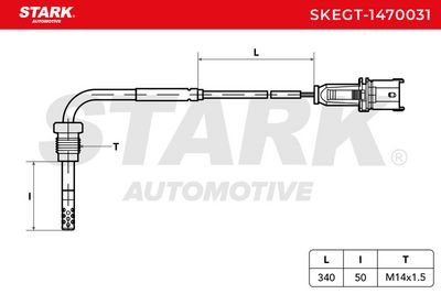 датчик, температура на изгорелите газове STARK SKEGT-1470031