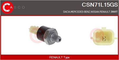 SENZOR PRESIUNE ULEI CASCO CSN71L15GS