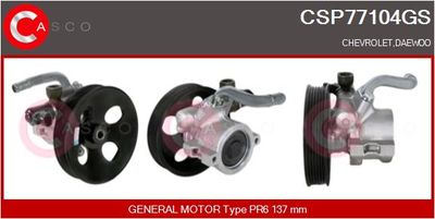 CASCO Hydraulikpumpe, Lenkung Genuine (CSP77104GS)