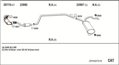 ABGASANLAGE WALKER OPK027518