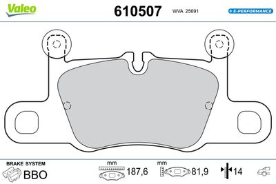 SET PLACUTE FRANA FRANA DISC VALEO 610507