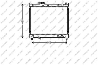 Радиатор, охлаждение двигателя PRASCO SZ048R001 для SUZUKI X-90
