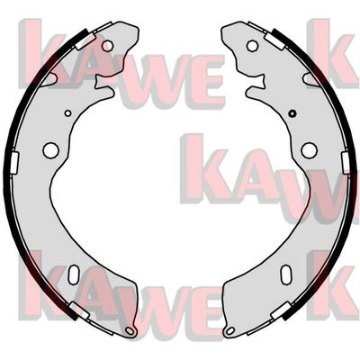 Комплект тормозных колодок KAWE 09810 для ISUZU D-MAX