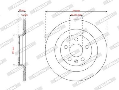 BREMSSCHEIBE FERODO DDF3088C 1