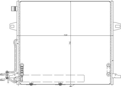 Конденсатор, кондиционер HART 621 598 для MERCEDES-BENZ M-CLASS