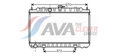 радиатор, охлаждане на двигателя AVA Clever Choice DN2245