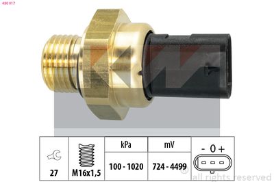 Snímač, tlak oleje KW 480 017