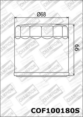FILTRU ULEI CHAMPION COF100180S 1