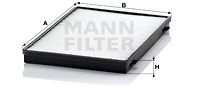 MANN-FILTER CU 3943 Фільтр салону для MG (Мджи)