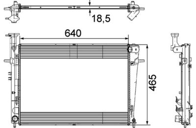 Radiateur - CR908000P - MAHLE