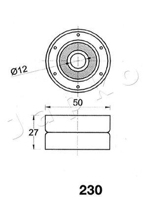 Tensioner, timing belt 45230